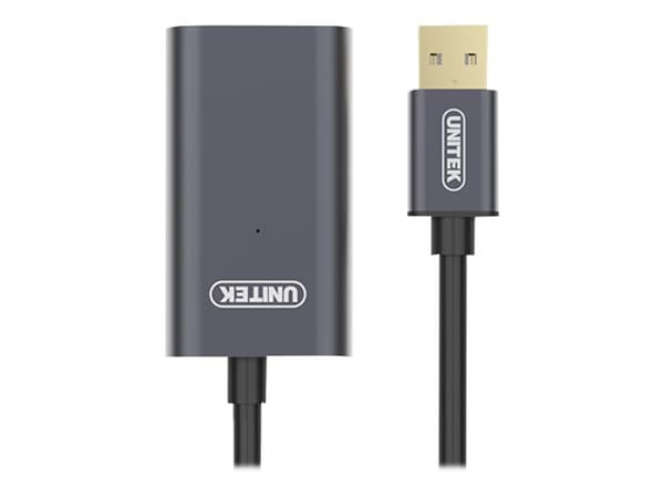 UNITEK Y-275, 30 m, USB A, USB A, USB 2.0, Grå