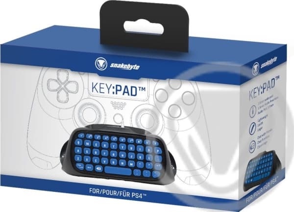 Snakebyte keyboard KEY:PAD for PS4 controller