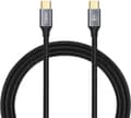 Miniatyrbild 1 av 5: USB cable T-Phox CABLE T-PHOX FENCING USB-C/USB-C 20V/5A(100W)/USB3.1/10Gbps/4K/1M BLACK