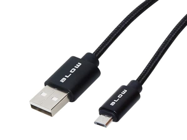 Blow USB-A USB-kabel - 2 m Svart (66-112#)
