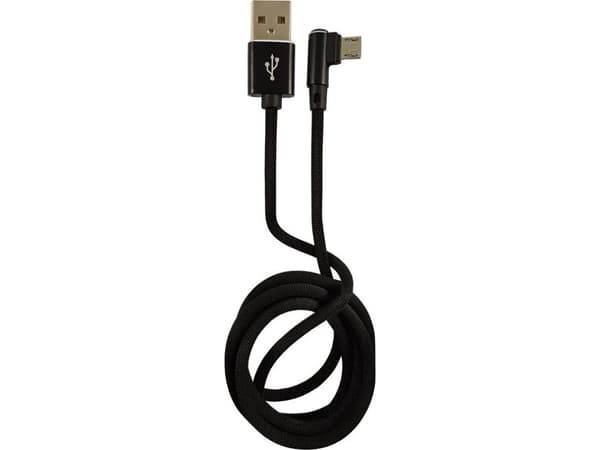 Kabel USB LC-Power USB-A - microUSB 1 m Czarny (31332B)