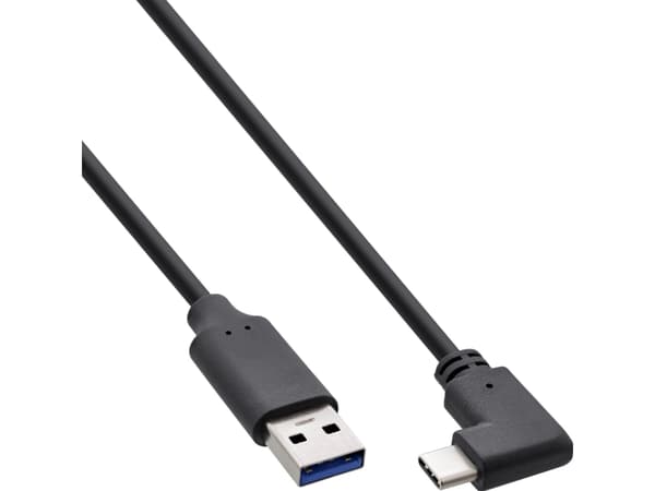 InLine 35714W, 1,5 m, USB C, USB A, USB 3.2 Gen 2 (3.1 Gen 2), 10 Gbit/s, Svart