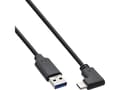 Miniatyrbild 1 av 2: InLine 35714W, 1,5 m, USB C, USB A, USB 3.2 Gen 2 (3.1 Gen 2), 10 Gbit/s, Svart