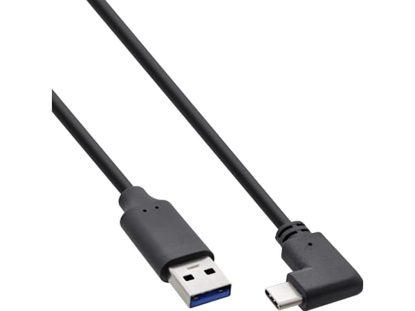 InLine 35714W, 1,5 m, USB C, USB A, USB 3.2 Gen 2 (3.1 Gen 2), 10 Gbit/s, Svart