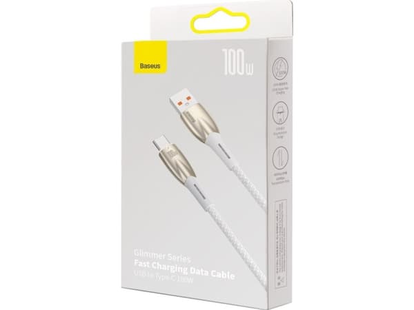 Baseus USB-A - USB-C 1 m USB-kabel Vit (BSU3851)