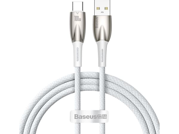 Baseus USB-A - USB-C 1 m USB-kabel Vit (BSU3851)