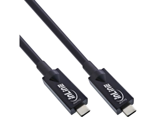 InLine 35799A, 10 m, USB C, USB C, USB 3.2 Gen 2 (3.1 Gen 2), 10 Gbit/s, Svart