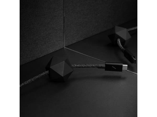 Native Union Desk, 2,4 m, USB C, USB C, USB 2.0, 0,48 Gbit/s, Svart