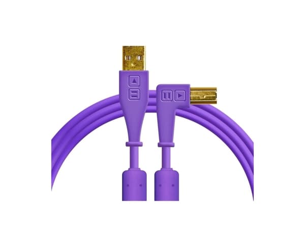 Kabel USB DJ TECHTOOLS DJ TECHTOOLS- Chroma Cable USB 1.5 m- łamany- fioletowy