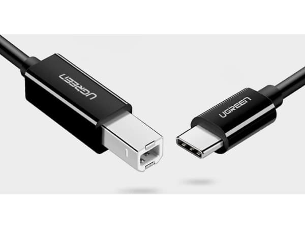 Ugreen USB cable USB-C 2.0 to USB-B cable UGREEN US241 for printer, 1m (black)