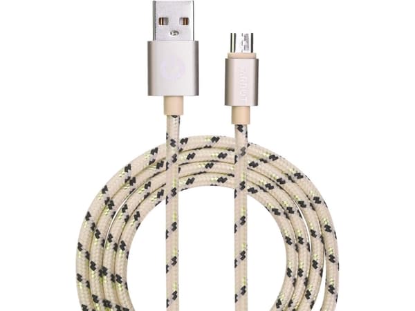 Garbot-kabel USB-A till Micro-B 1m guld