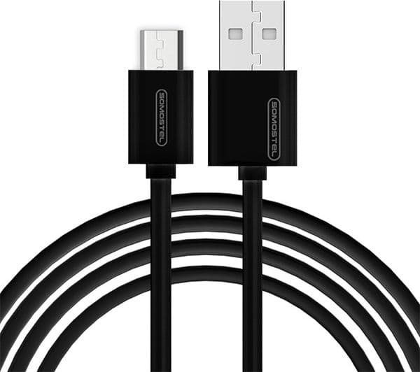 Somostel USB-A - microUSB-kabel 1,2 m Svart (27230)