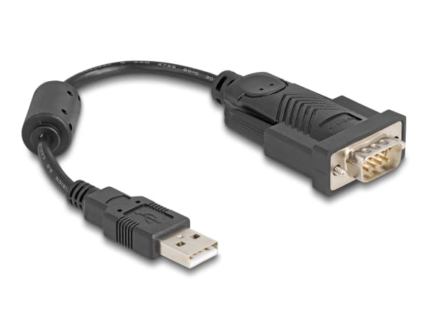 Delock - Seriell adapter - USB - RS-232 - svart