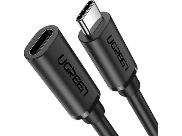 Forlengelseskabel USB-C 3.1 Gen2 UGREEN, 4K, 100W, 1m (svart)