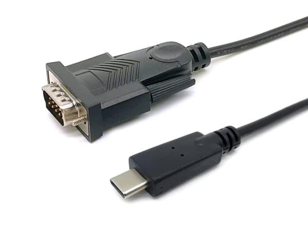 Utrustning Adapter USB-C -&gt; Seriell RS232-DB9 St/St 1.50m sw