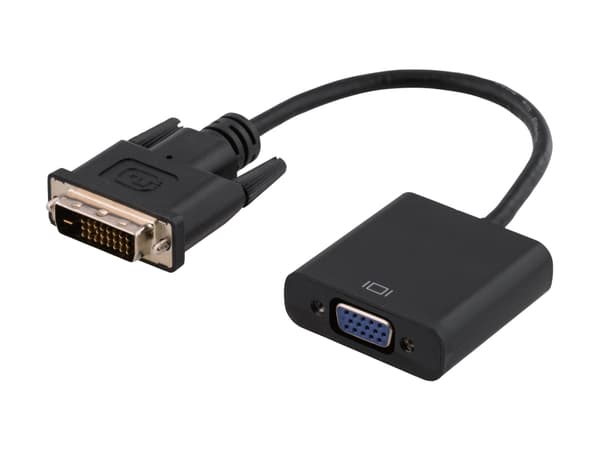 DVI-D Single Link - VGA adapter, black