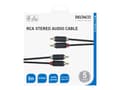 Pikkukuva 3 / 3: Audio cable, 2xRCA, gold-plated connectors, 5m, black