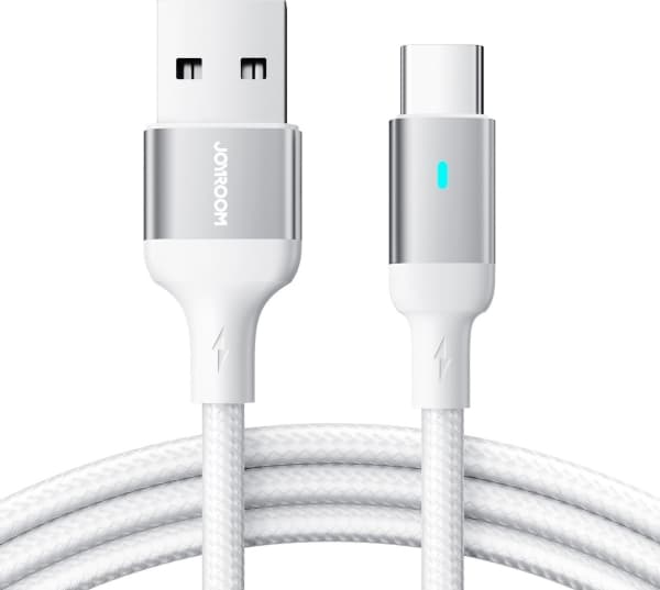 Joyroom USB-A - USB-C 3 m valkoinen kaapeli (JYR654)