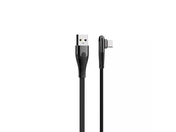 LDNIO USB-A - USB-C 1 m USB-kaapeli Musta (5903031036282)