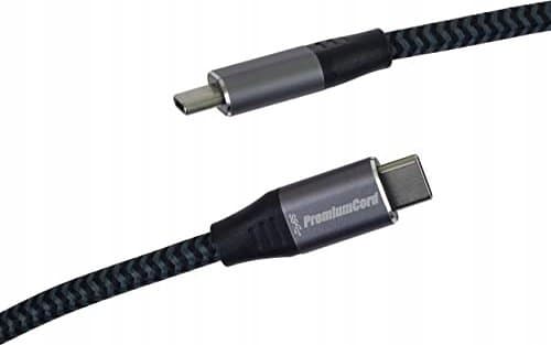 PremiumCord USB-kabel PREMIUMCORD USB 3.2 Gen 1-kabel USB-C (M/M), bomullsflett, 0,5 m