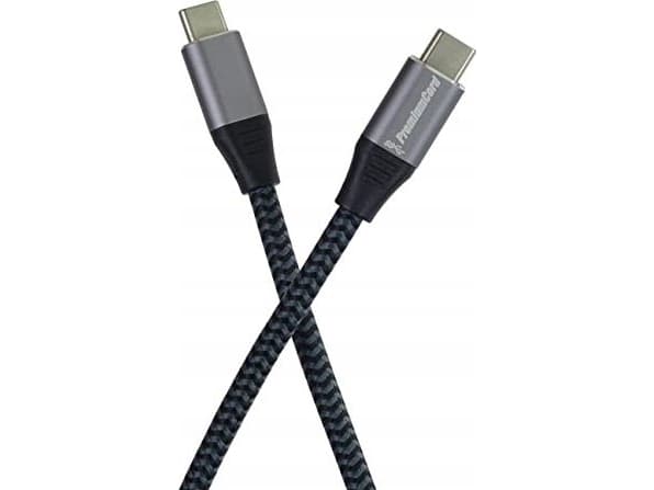 PremiumCord USB-kabel PREMIUMCORD USB 3.2 Gen 1-kabel USB-C (M/M), bomullsflett, 0,5 m
