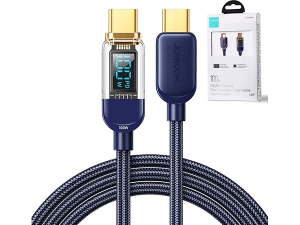 USB cable Joyroom Joyroom USB C cable USB C 100W for fast charging and data transfer 1.2 m blue (S-CC100A4)
