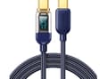 Miniatyrbilde 1 av 5: USB cable Joyroom Joyroom USB C cable USB C 100W for fast charging and data transfer 1.2 m blue (S-CC100A4)