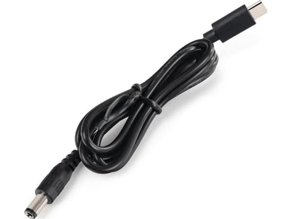 Spacetronik USB-kabel USB-C - DC 5,5 mm 1 m Svart (PS_UCDC_210_55_010)