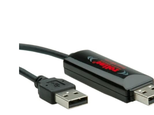 ROLINE USB 2.0 1.2m, 1.8 m, USB A, USB A, USB 2.0, uros/naaras, musta