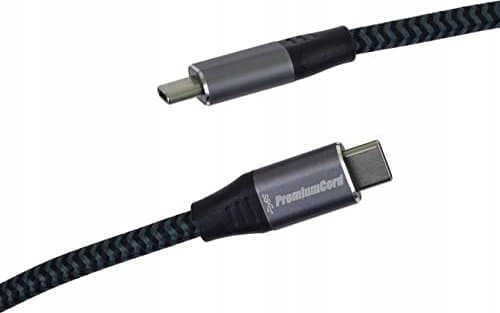 PremiumCord USB-kabel PREMIUMCORD USB 3.2 Gen 1-kabel USB-C (M/M), bomullsflätning, 1,5 m