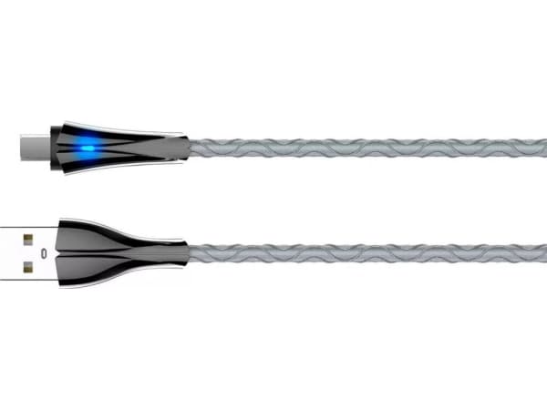 LDNIO USB-A - microUSB-kabel 1 m grå (5903031036305)