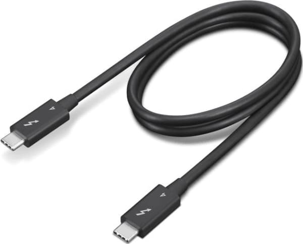 Lenovo - Thunderbolt-kabel - 24 pin USB-C (hane) till 24 pin USB-C (hane) - Thunderbolt 4 - 70 cm - 8K60Hz stöd, 4K60Hz stöd - svart