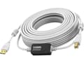 Miniatyrbilde 2 av 3: Vision White USB 2.0-kabel 10m, 10m, USB A, USB B, USB 2.0, 480 Mbit/s, hvit