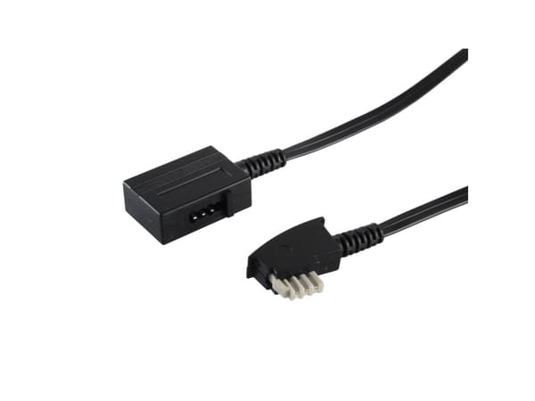 S-Impuls 70206-KOMSA, 6 m, TAE F, TAE F, Svart, Manlig kontakt, Kvinnlig kontakt