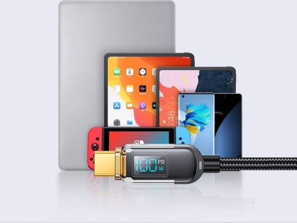 Joyroom USB-C - USB-C USB-kabel 1,2 m Svart (JYR646)