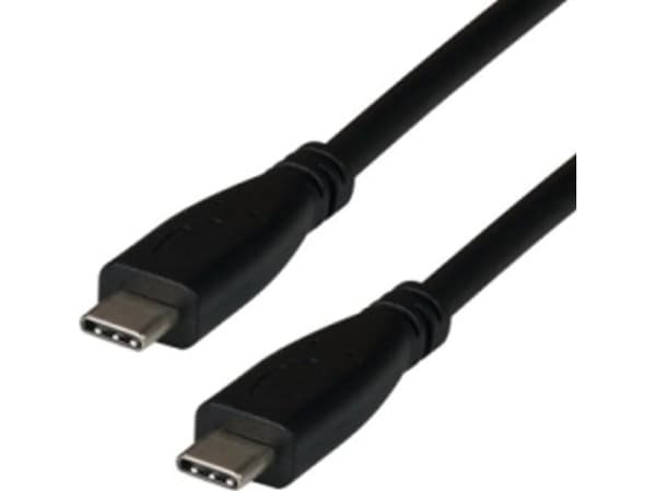 M-Cab 7001335, 2 m, USB C, USB C, USB4 Gen 2x2, 20 Gbit/s, Svart