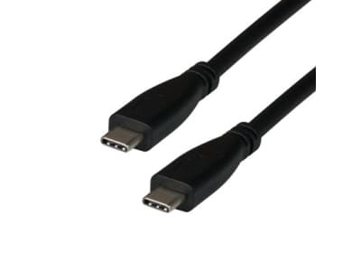 M-Cab 7001335, 2 m, USB C, USB C, USB4 Gen 2x2, 20 Gbit/s, Svart