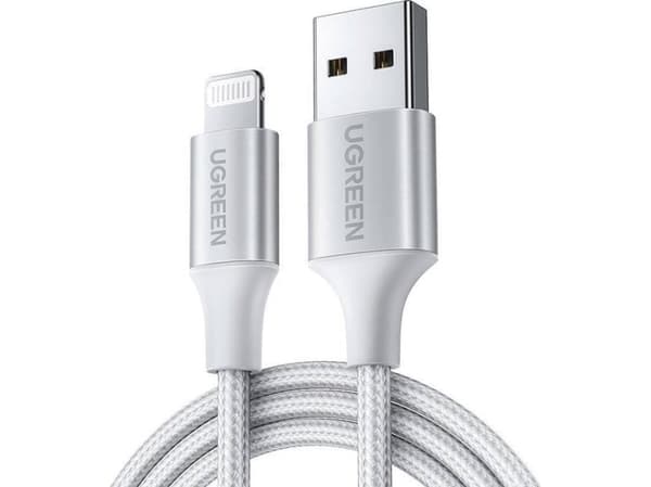 Ugreen USB Cable Lightning to USB Cable UGREEN 2.4A US199, 1.5m (Silver)