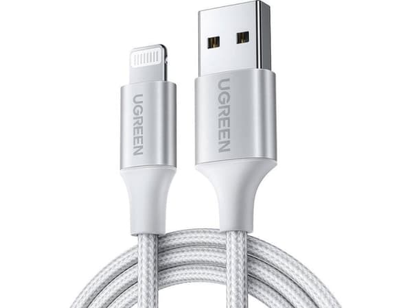 Ugreen USB Cable Lightning to USB Cable UGREEN 2.4A US199, 1.5m (Silver)