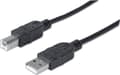 Pikkukuva 1 / 2: Manhattan USB-A - USB-B USB-kaapeli 1 m musta (353588)