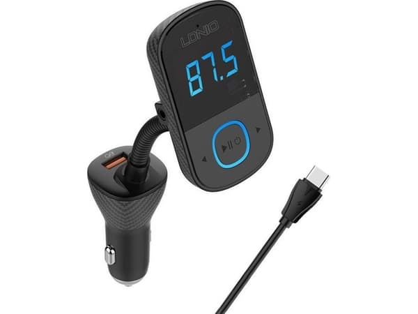 FM-sender LDNIO FM-sender LDNIO Bluetooth C705Q 2USB, USB-C + USB-C-kabel