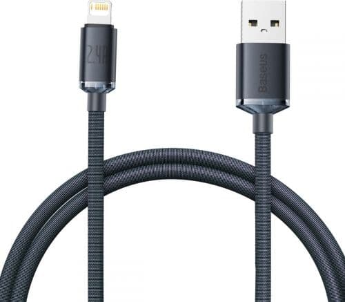 Baseus CAJY000001, Svart, USB A, Lightning, 1,2 m, Hankontakt, Hankontakt