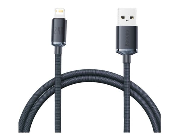 Baseus CAJY000001, Svart, USB A, Lightning, 1,2 m, Hankontakt, Hankontakt