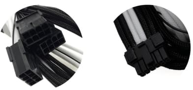 Cablemod CM-PCAB-16P3-N45KKW-5PK-R, 0,45 m, PCI-E (16-pin), 3 x 8-pin, Hankjønn, Hankjønn, Rett