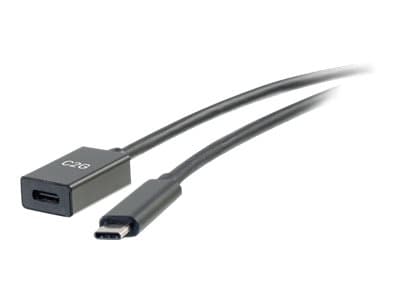 C2G 1ft USB-C to C 3.1 (Gen 2) Male to Female Extension Cable (10Gbps) - USB-forlengelseskabel - 24 pin USB-C (hann) til 24 pin USB-C (hunn) - USB 3.