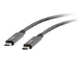 Miniatyrbild 1 av 5: C2G 0.9m (3ft) USB C Cable - USB 3.1 (3A) - M/M USB Type C Cable - Black - USB-kabel - 24 pin USB-C (hane) till 24 pin USB-C (hane) - USB 3.1 Gen 1 -