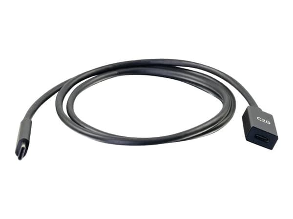 C2G 3ft USB-C to C 3.1 (Gen 2) Male to Female Extension Cable (10Gbps) - USB-forlengelseskabel - 24 pin USB-C (hann) til 24 pin USB-C (hunn) - USB 3.
