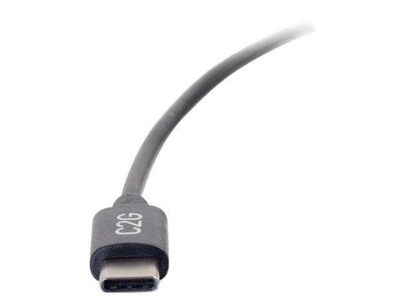 C2G 0.9m (3ft) USB C Cable - USB 2.0 (3A) - M/M USB Type C Cable - Black - USB-kabel - 24 pin USB-C (hann) til 24 pin USB-C (hann) - USB 2.0 - 3 A -