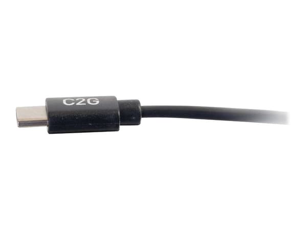 C2G 0.9m (3ft) USB C Cable - USB 2.0 (3A) - M/M USB Type C Cable - Black - USB-kabel - 24 pin USB-C (hann) til 24 pin USB-C (hann) - USB 2.0 - 3 A -