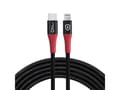 Pikkukuva 5 / 5: MicroConnect - Lightning-kaapeli - 24-nastainen USB-C-uros Lightning-uros - 1,5 m - kaksoissuojattu - musta, punainen - turvallinen lataus, datan est